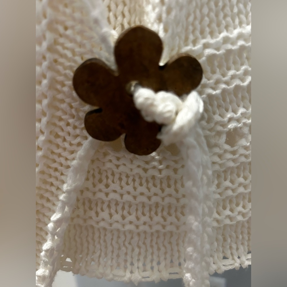 Ivory knit size XL sweater cardigan by Belamie